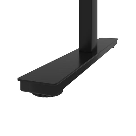 Bureau assis-debout en L 72L avec caisson et huche