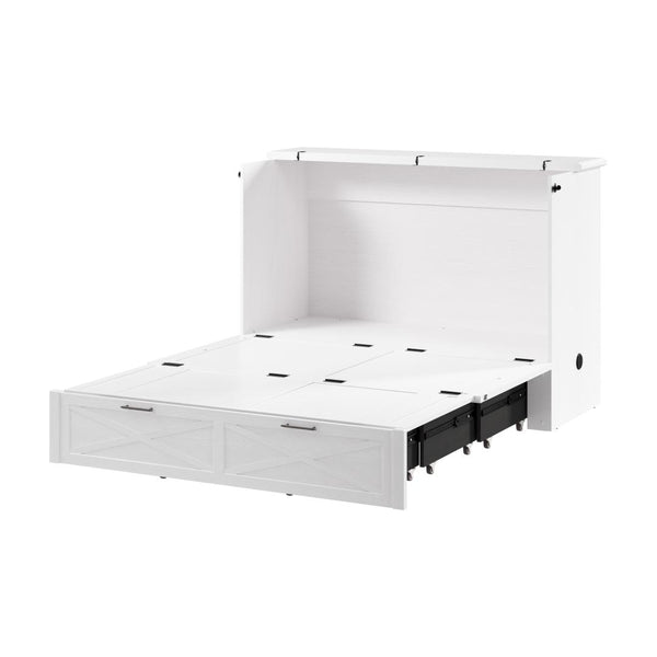 Lit armoire double avec tiroir coulissant 59L