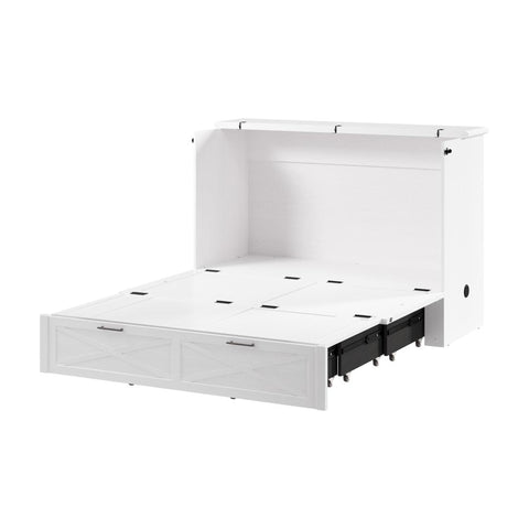 Lit armoire double avec tiroir coulissant 59L