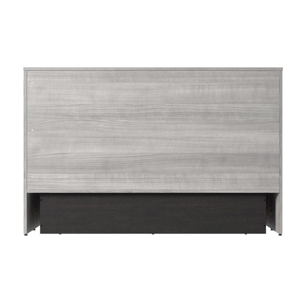 63W Queen Murphy Cabinet Bed with Pullout Drawer