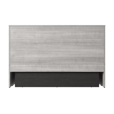 63W Queen Murphy Cabinet Bed with Pullout Drawer