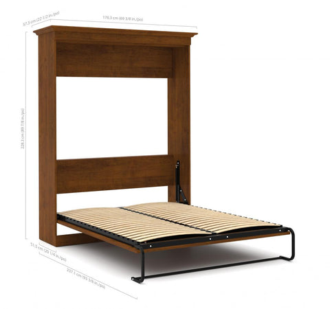 Grand lit escamotable avec canapé et organisateurs de garde-robe (115L)