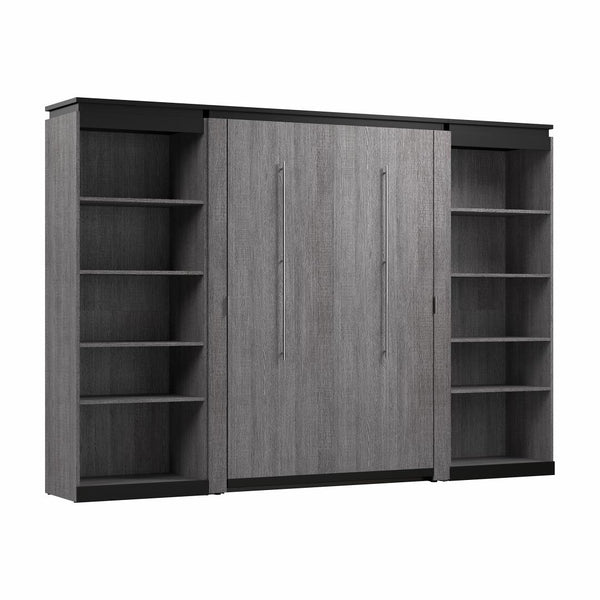 Full Murphy Bed with 2 Shelving Units (119W)