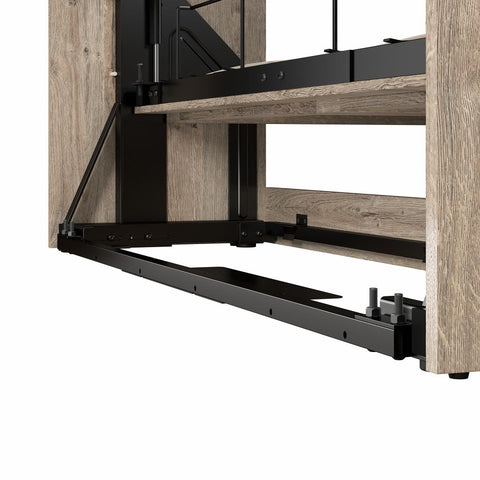 Grand lit escamotable avec armoires (115L)