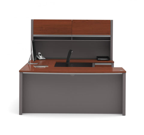 Bureau de direction en U 72L avec caisson et huche