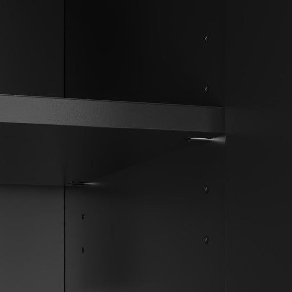 24W Modular Media Storage Tower with Shelves