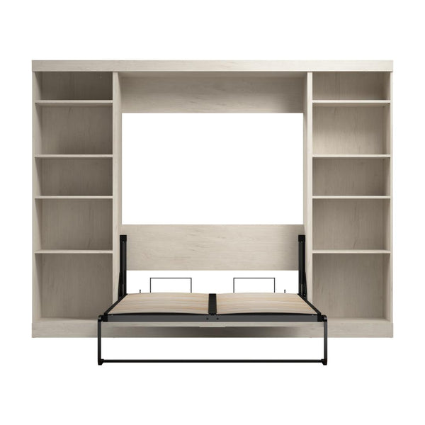 Full Murphy Bed with 2 Shelving Units (109W)