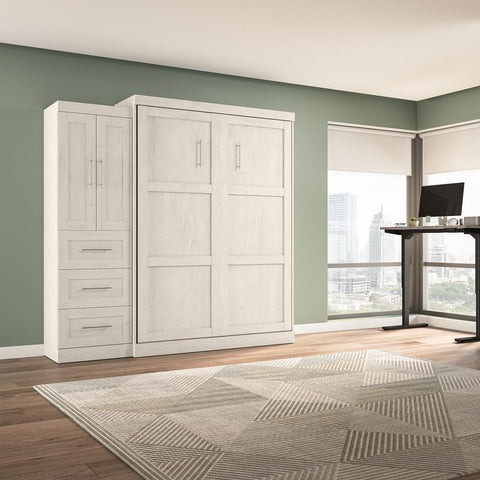Grand lit escamotable avec armoire-penderie (89L)
