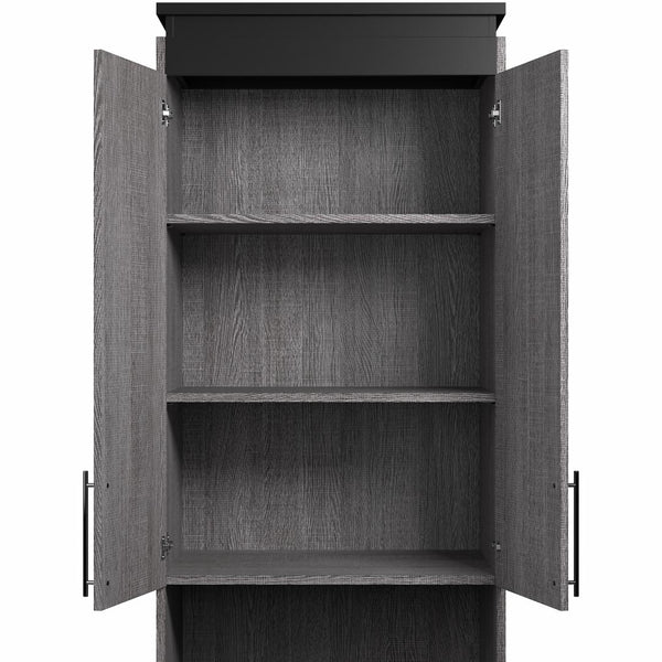 Armoire étroite 20L avec portes, tiroirs et tablette coulissante
