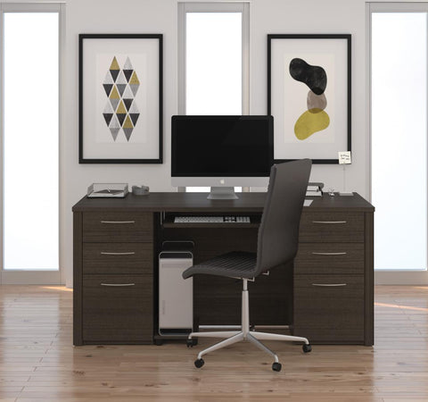 66W Executive Desk with Two Pedestals