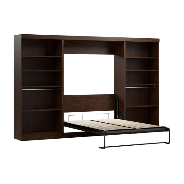 Full Murphy Bed with 2 Shelving Units (131W)