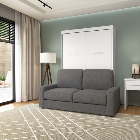 Lit escamotable double avec canapé (73L)