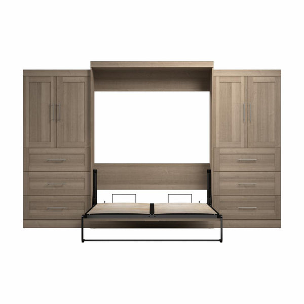 Grand lit escamotable avec penderies (136L)