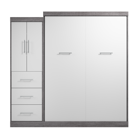 Queen Murphy Bed with Wardrobe (90W)