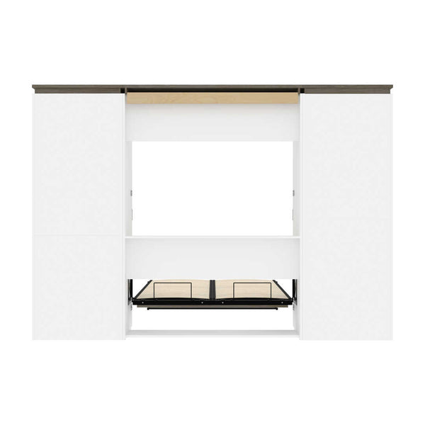 Lit escamotable deux places (double) avec rangement multifonctionnel (119L)