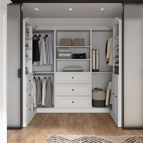 Organisateur de garde-robe walk-in en U 108L