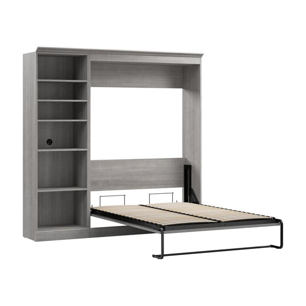 Lit escamotable double et organisateur de garde-robe (84L)