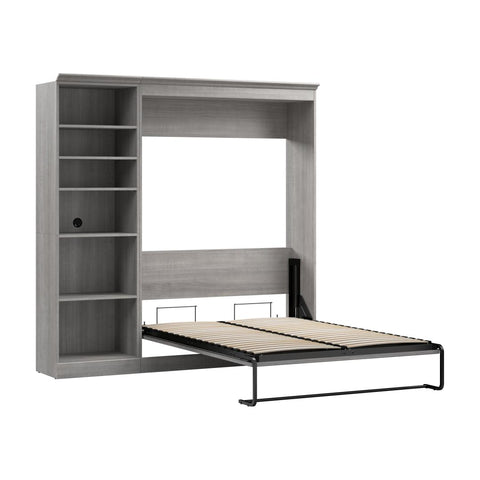 Lit escamotable double et organisateur de garde-robe (84L)