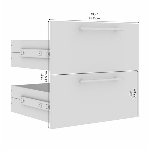 Ensemble de 2 tiroirs pour étagère étroite 20L