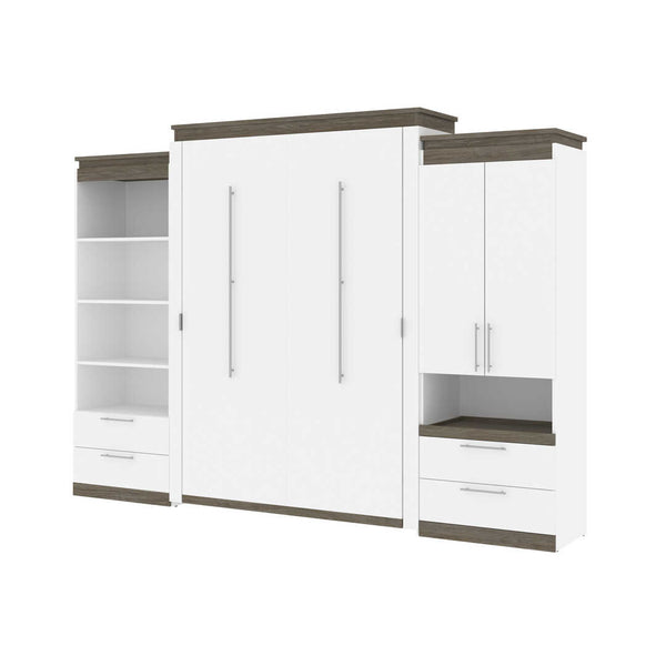 Grand lit escamotable (queen) et rangement multifonctionnel avec tiroirs (125L)