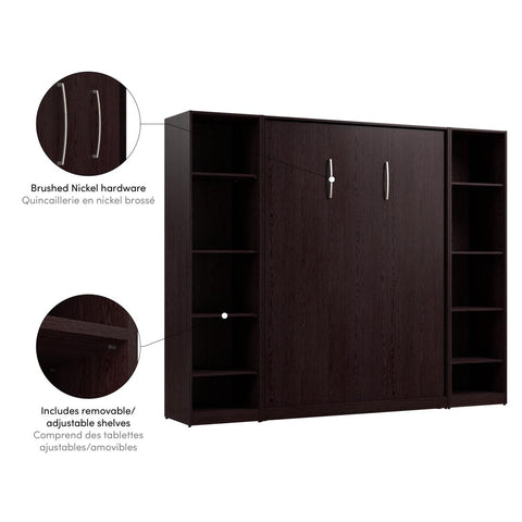 Full Murphy Bed with Closet Organizers (99W)