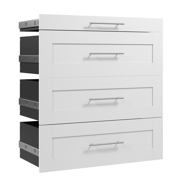 Modular Drawers (4) Set, Shaker Style, 36W x 25D