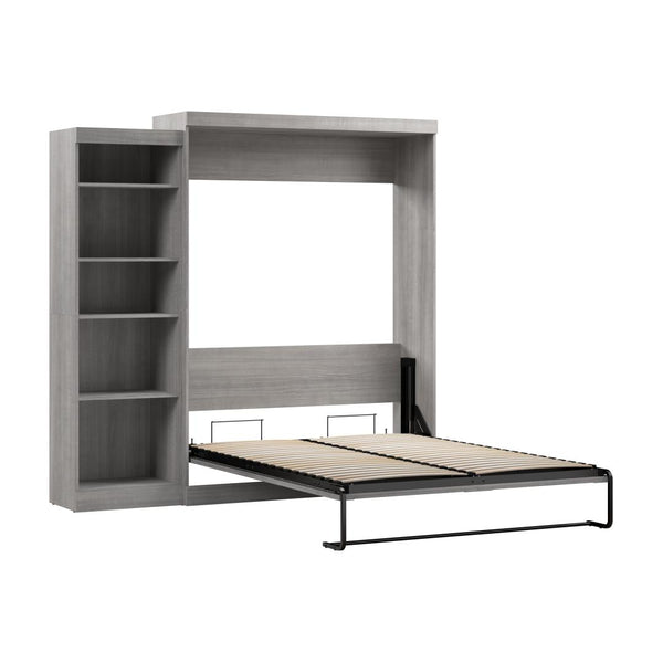 Queen Murphy Bed with Shelving Unit (90W)