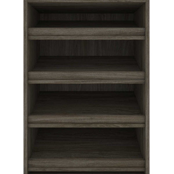 Traditional Closet System with Shoes Racks & Cubbies, 25W x 20D