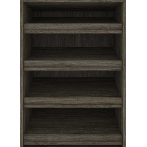 Traditional Closet System with Shoes Racks & Cubbies, 25W x 20D