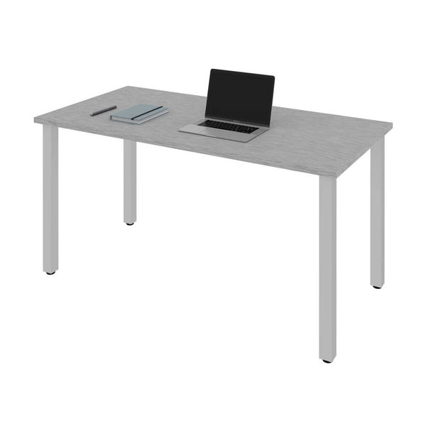 Table de bureau 60L avec pattes de métal carrées