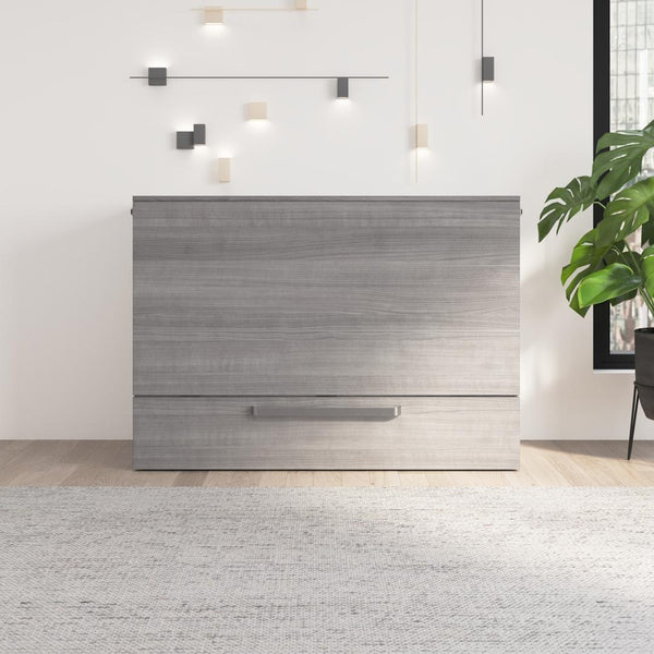 57W Full Murphy Cabinet Bed with Pullout Drawer