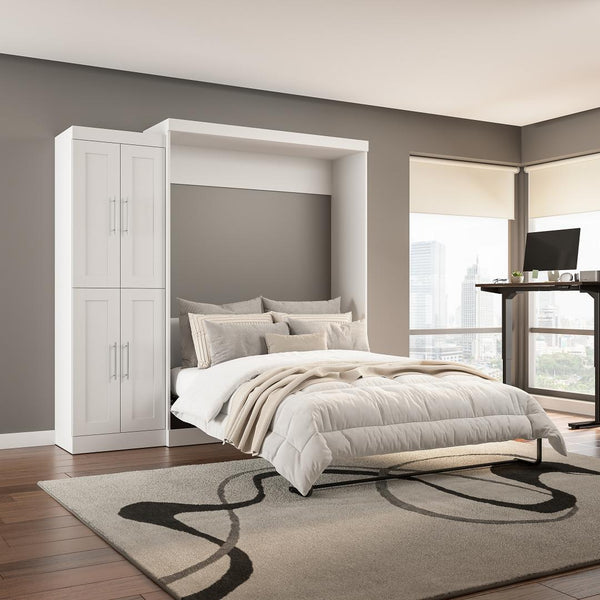 Queen Murphy Bed with Closet Organizer (90W)