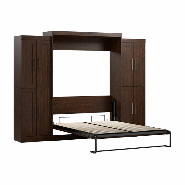 Grand lit escamotable avec armoires (115L)
