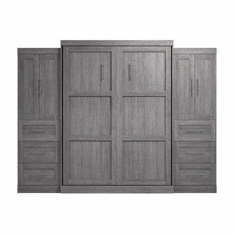 Grand lit escamotable avec armoires-penderies (115L)