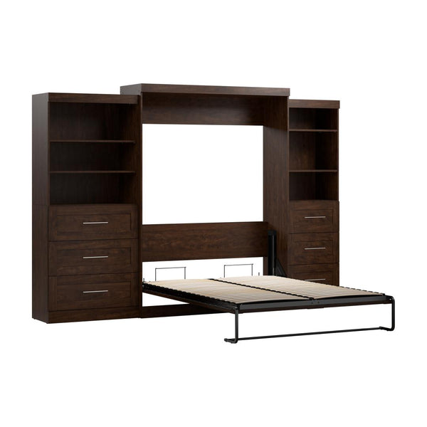 Grand lit escamotable et 2 étagères avec tiroirs (126L)