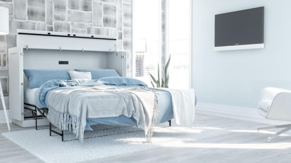 Grand lit cabinet (queen) 66L avec matelas