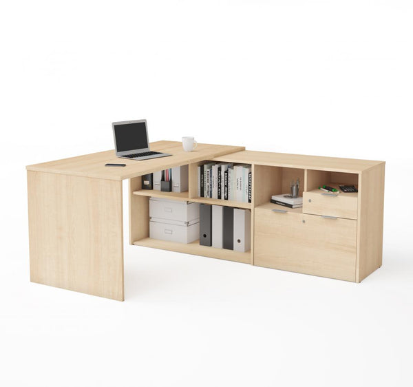 72W L-Shaped Desk