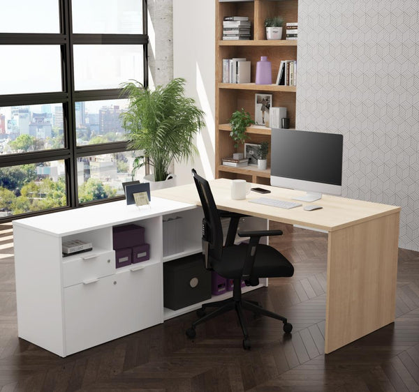 72W L-Shaped Desk