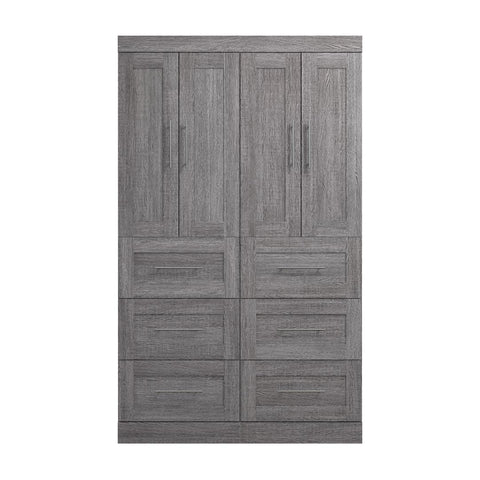 Contemporary Closet System with Doors & Drawers, 50W x 19D