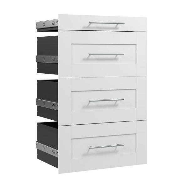 Modular Drawers (4) Set, Shaker Style, 25W x 25D