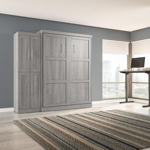 Queen Murphy Bed with Closet Organizer (90W)