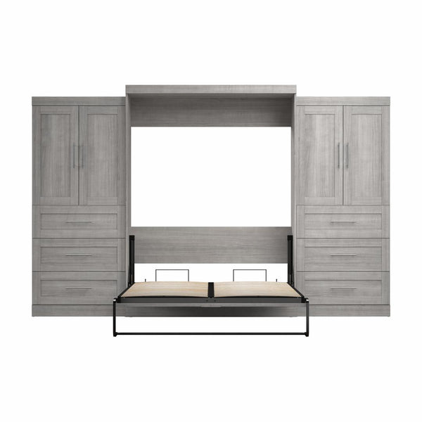 Grand lit escamotable avec penderies (136L)