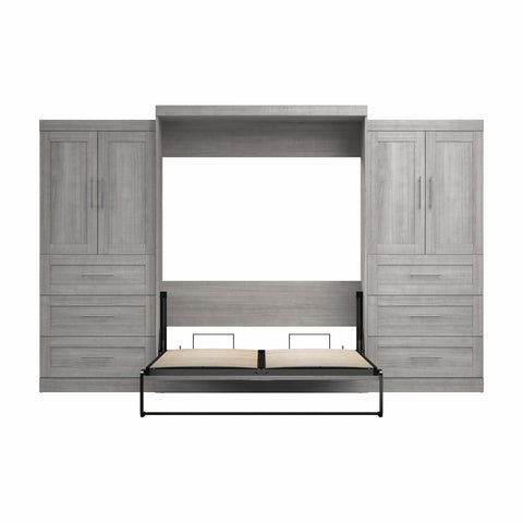 Grand lit escamotable avec penderies (136L)