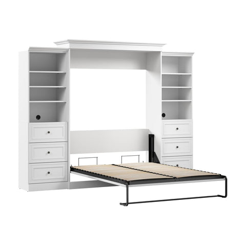 Grand lit escamotable et 2 organisateurs de garde-robe avec tiroirs (115L)