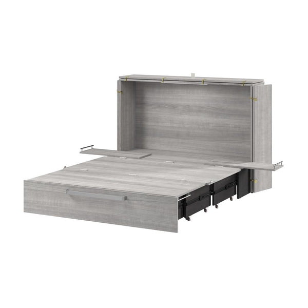 57W Full Murphy Cabinet Bed with Pullout Drawer