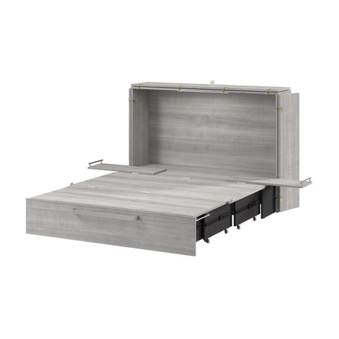 57W Full Murphy Cabinet Bed with Pullout Drawer