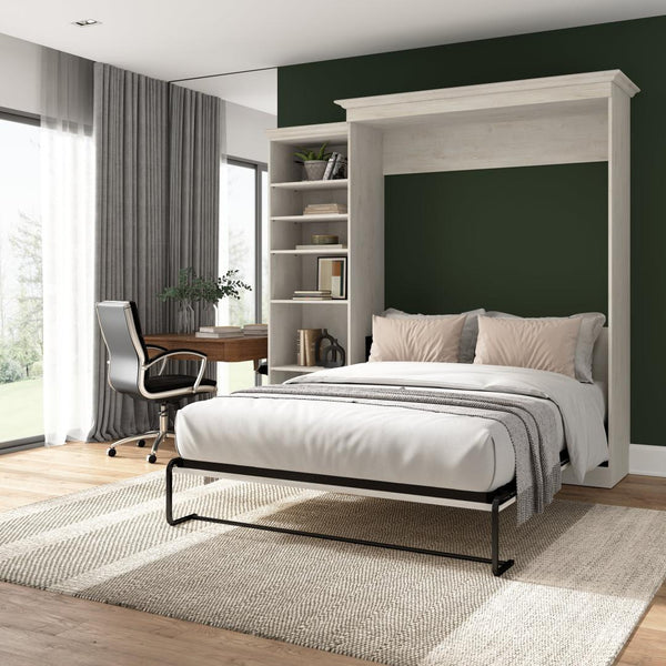 Grand lit escamotable avec organisateur de garde-robe (92L)