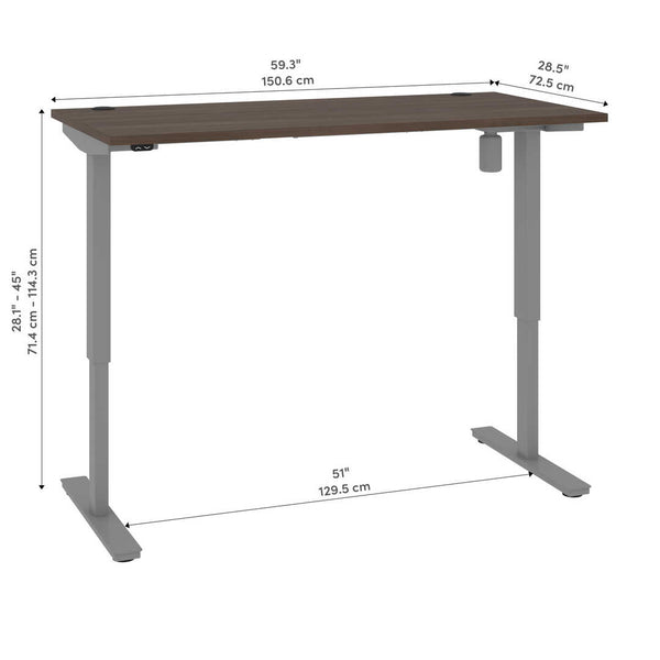 Bureau assis-debout 60L x 30P