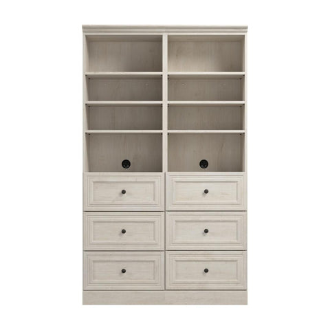 Système de rangement de garde-robe avec tiroirs 50L