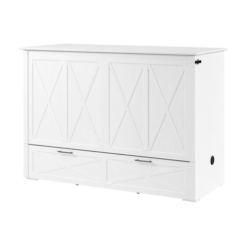 Lit armoire double avec tiroir coulissant 59L